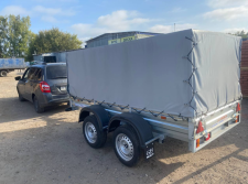 Двухосный прицеп с тентом 110 см МЗСА 817733.022